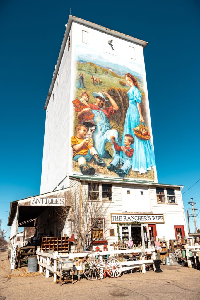 Historic buildings in downtown Berthoud Colorado