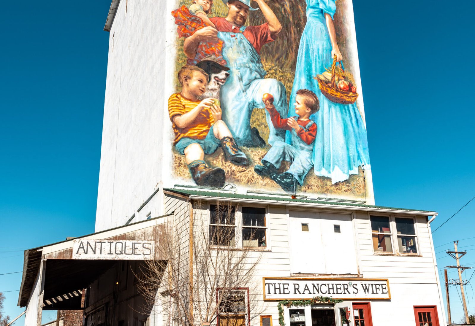Historic buildings in downtown Berthoud Colorado