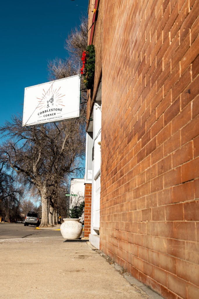 Historic buildings in downtown Berthoud Colorado, Cobblestone Corner, Old Masonic Lodge